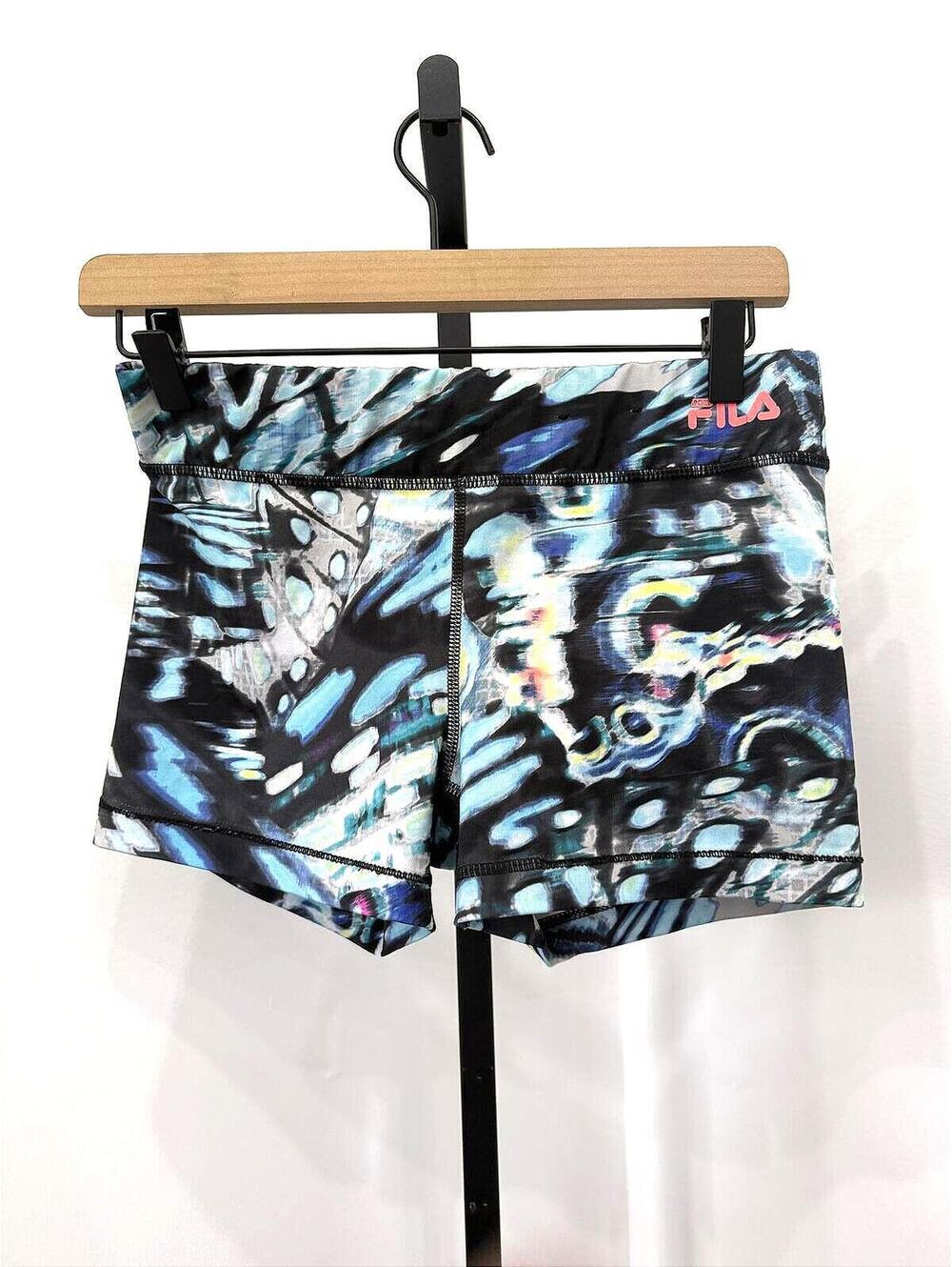 Fila Women's Athletic Shorts with Abstract Pattern Running Small